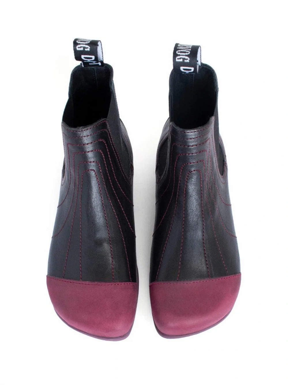 John Fluevog EDITH CHELSEA BOOT with stitching sz 7 new in box